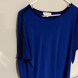 Vince Camuto Royal Blue Top with Black Accents